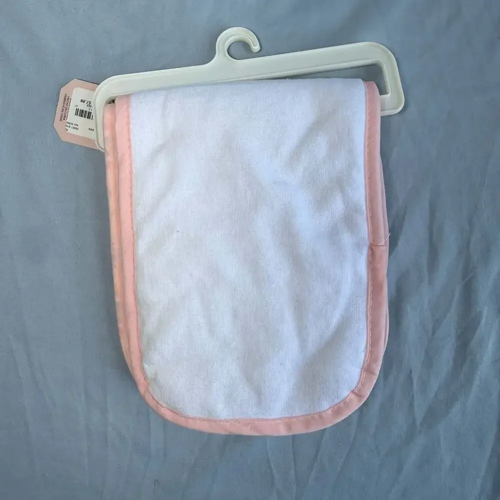 Sandy & Simon 3 Pack Burp Cloth Set and Hudson Baby 8 Piece Cap and Scratch Mitt